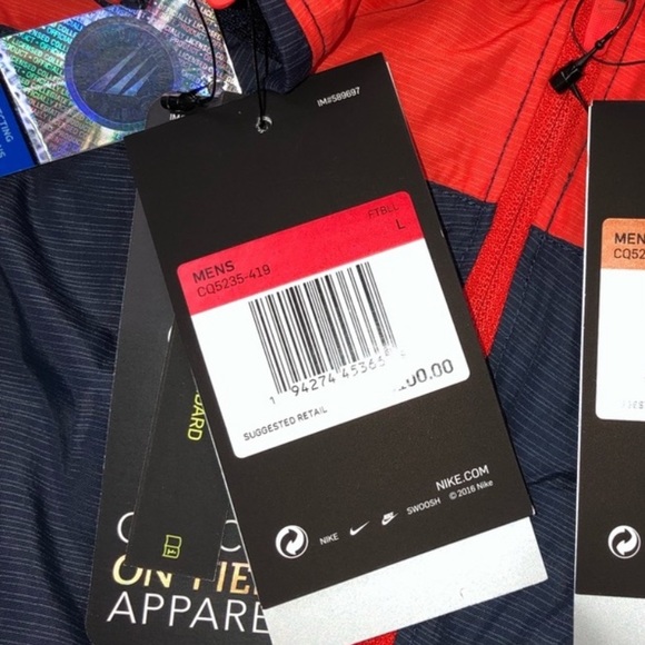 Nike On Field Repel Syracuse University Sideline Mens Hooded Jacket Sz L CQ5235 - Picture 9 of 11